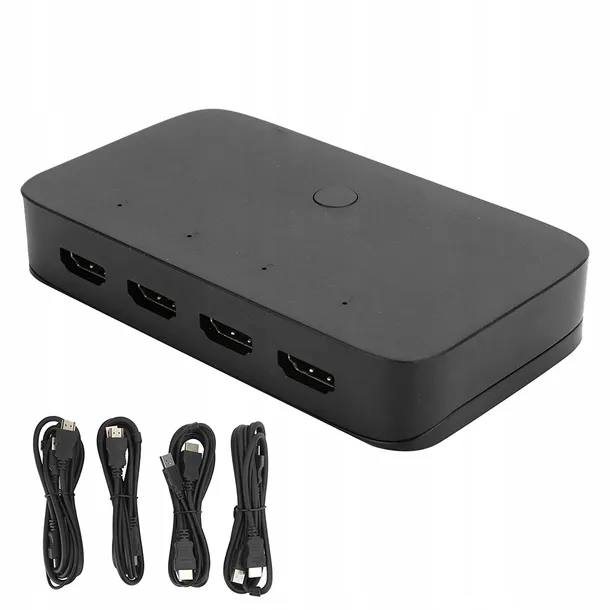 przelacznik-kvm-hdmi-4x1-switch-3xusb-4-kabl-hdmi-stan-nowy