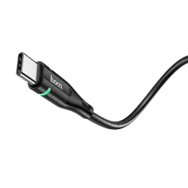 hoco-kabel-usb-do-typ-c-shadow-led-3a-u93-czarny