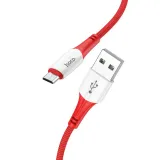 hoco-kabel-usb-do-micro-24a-ferry-x70-czerwony
