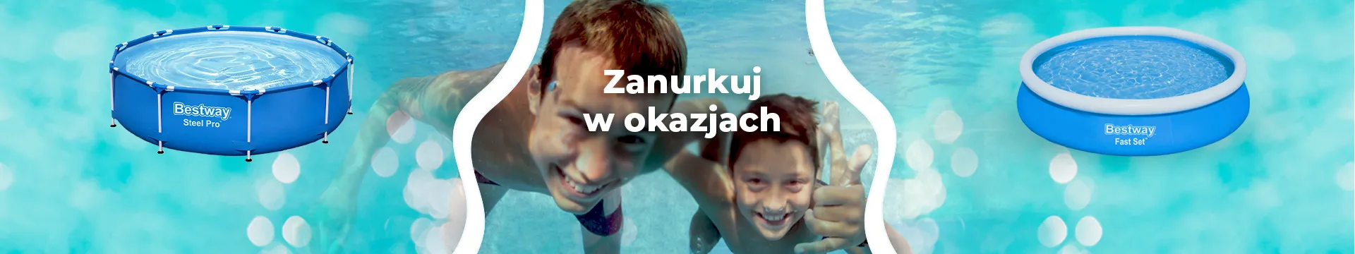 Baner Bestway podwójna karuzela