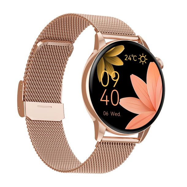 Zdjęcia - Smartwatche ﻿Smartwatch damski SAYBERG złoty na złotej bransolecie