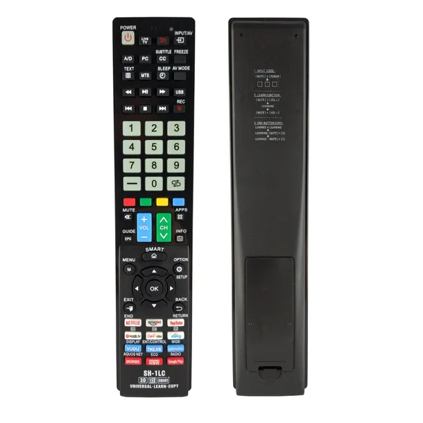 pilot-programowalny-do-smart-tv-sharp-android-waga-z-opakowaniem-0-3-kg-stan-nowy