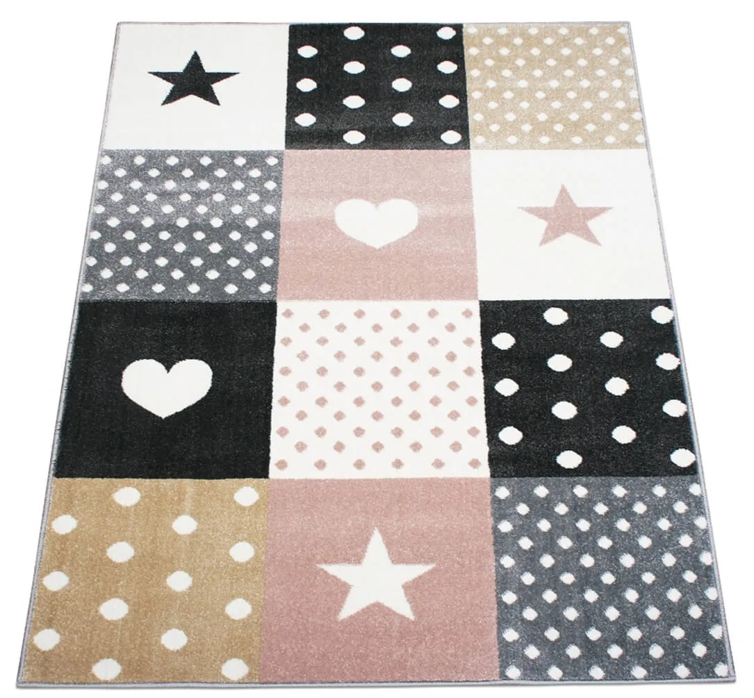 dywan-patchwork-gwiazdki-rozowy-133x190
