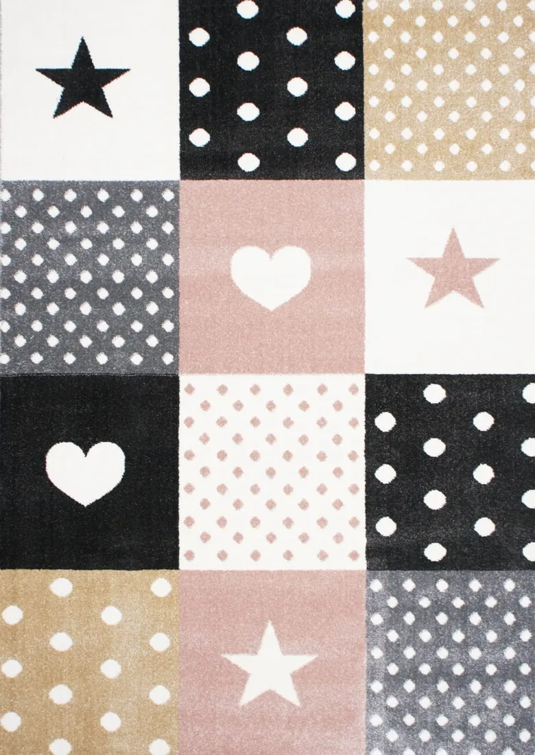 dywan-patchwork-gwiazdki-rozowy-133x190
