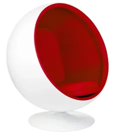 fotel-ball-bialo-czerwony