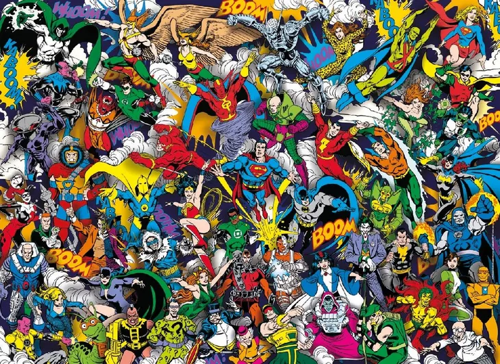 impossible-puzzle-1000-dc-justice-batman-superman-material-inny