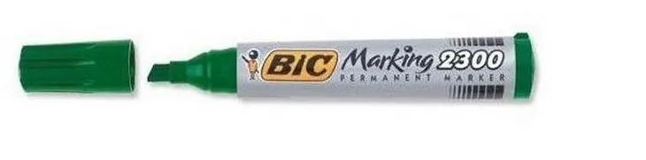 marker-permanentny-bic-2300-zielony-sciety
