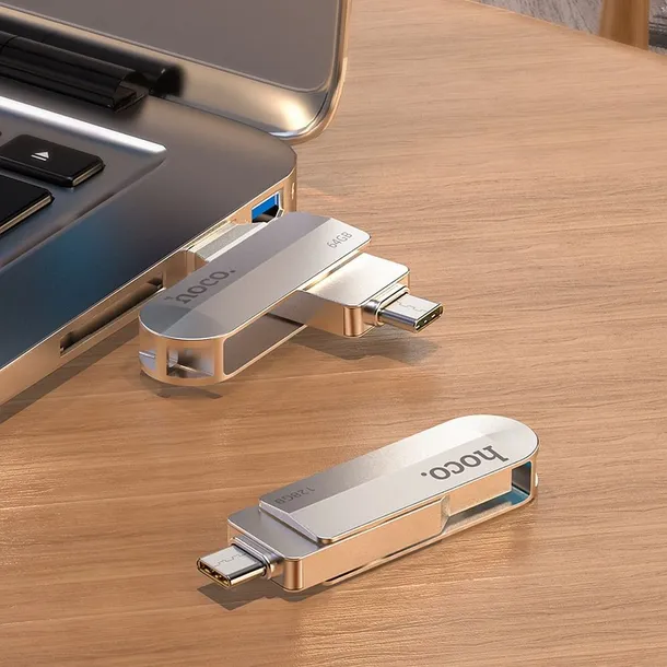 hoco-pendrive-wide-ud10-usb-typ-c-64gb-usb3-0-waga-z-opakowaniem-0-3-kg-stan-nowy