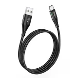 hoco-kabel-usb-do-typ-c-shadow-led-3a-u93-czarny-stan-nowy