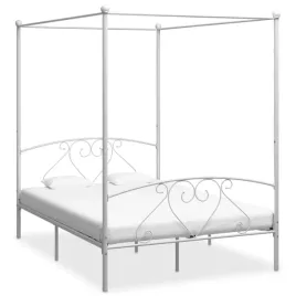 rama-lozka-z-baldachimem-biala-metalowa-140-x-200-cm