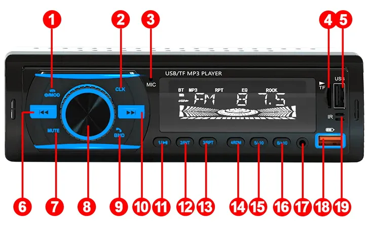 radio-samochodowe-1-din-usb-sd-mp3-bluetooth-podswietlenie-przyciskow-wielokolorowe