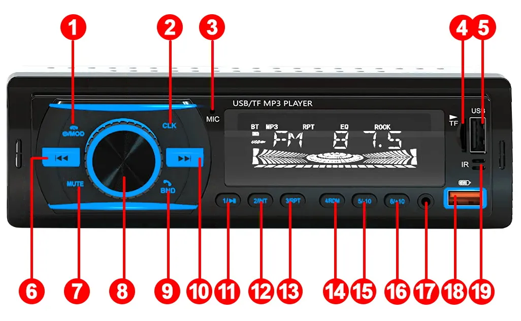 radio-samochodowe-1-din-usb-sd-mp3-bluetooth