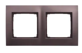 simon54-ramka-na-2-moduly-dr2-46-brazowy