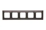 simon54-ramka-5-moduly-dr5-46-brazowy