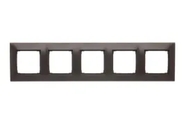 simon54-ramka-5-moduly-dr5-46-brazowy