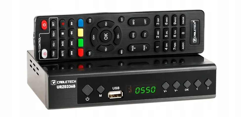 tuner-dekoder-dvb-t2-hevc-h-265-cabletech-urz0336b-stan-nowy