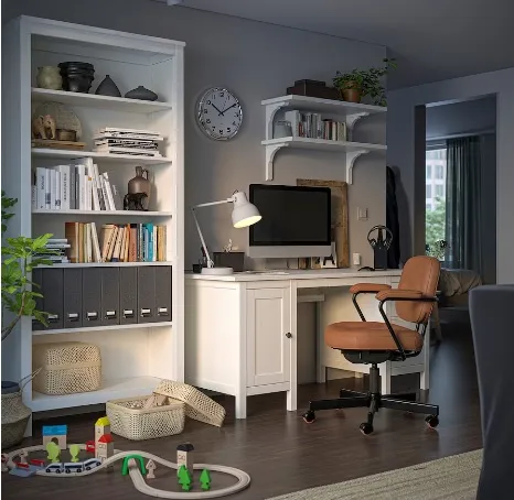 ikea-hemnes-regal-90x197-cm-biala-bejca-stan-nowy