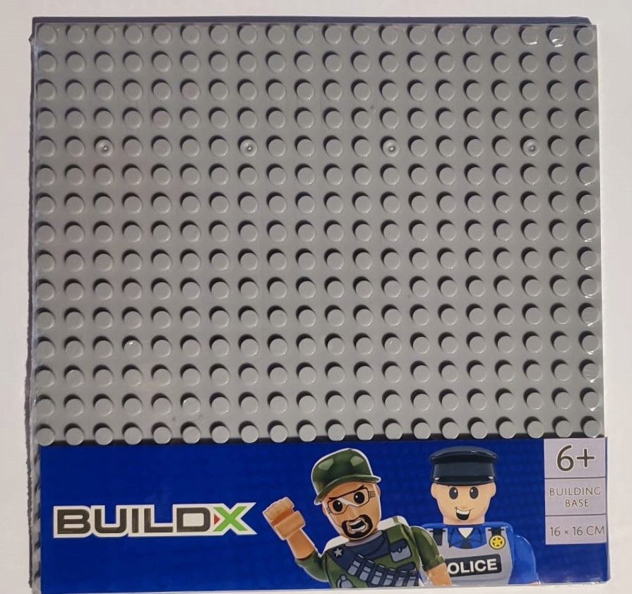 BUILDX płytka konstrukcyjna do lego szara 16X16 ERLI.pl