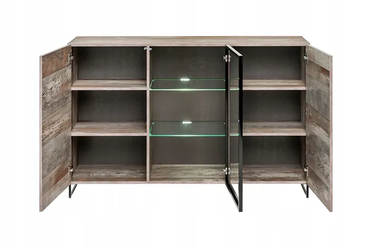 plank-komoda-dab-canion-loft-led-asm-stan-nowy