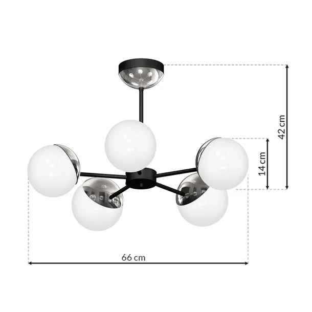 zyrandol-sfera-black-chrome-5xe14