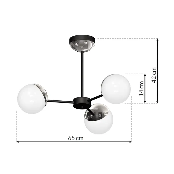 zyrandol-sfera-black-chrome-3xe14