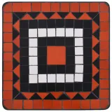 stolik-mozaikowy-terakotowo-bialy-ceramiczny-stan-nowy