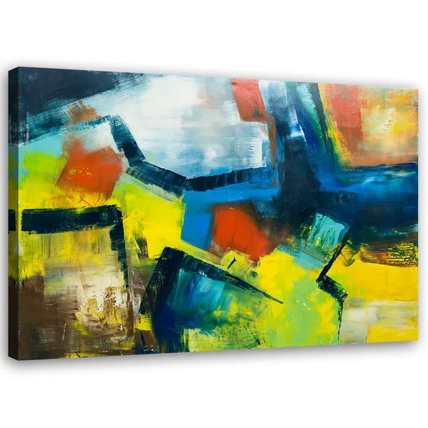 obraz-na-plotnie-kolorowa-abstrakcja-90x60