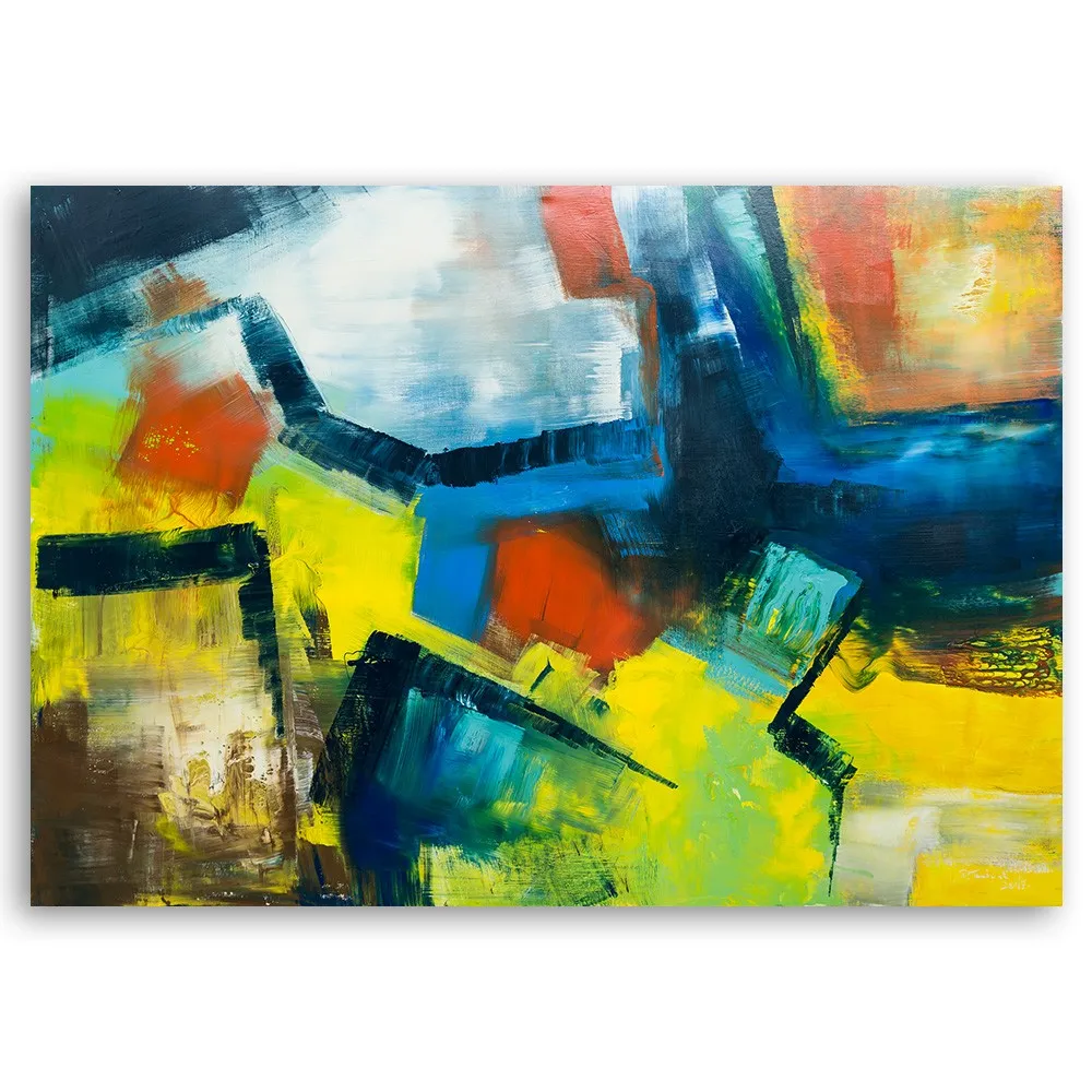 obraz-na-plotnie-kolorowa-abstrakcja-90x60