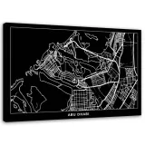 obraz-na-plotnie-abu-dhabi-plan-miasta-120x80
