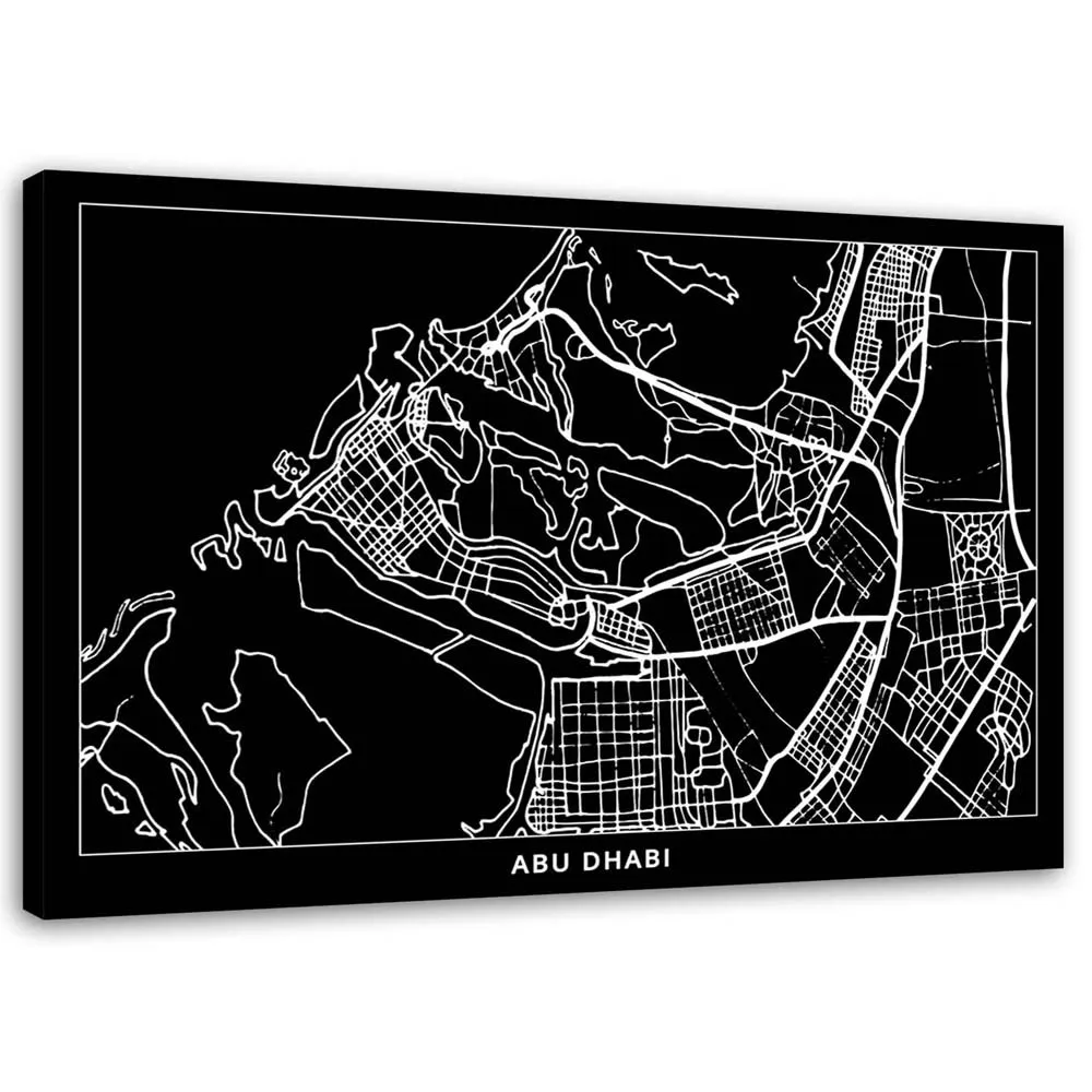 obraz-na-plotnie-abu-dhabi-plan-miasta-120x80-stan-nowy