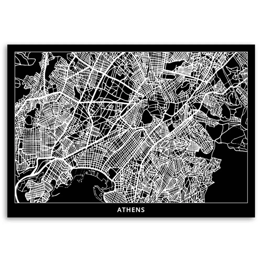 obraz-na-plotnie-ateny-plan-miasta-120x80