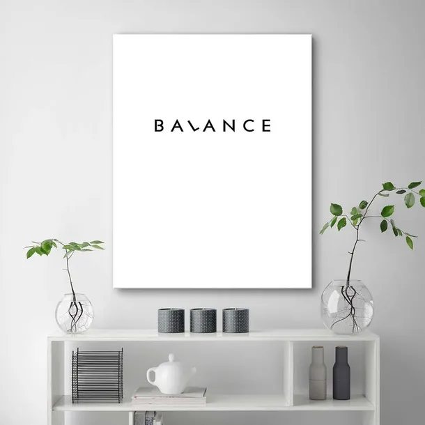 obraz-na-plotnie-napis-balance-60x90-stan-nowy