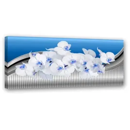 obraz-na-plotnie-kolorowa-orchidea-120x40