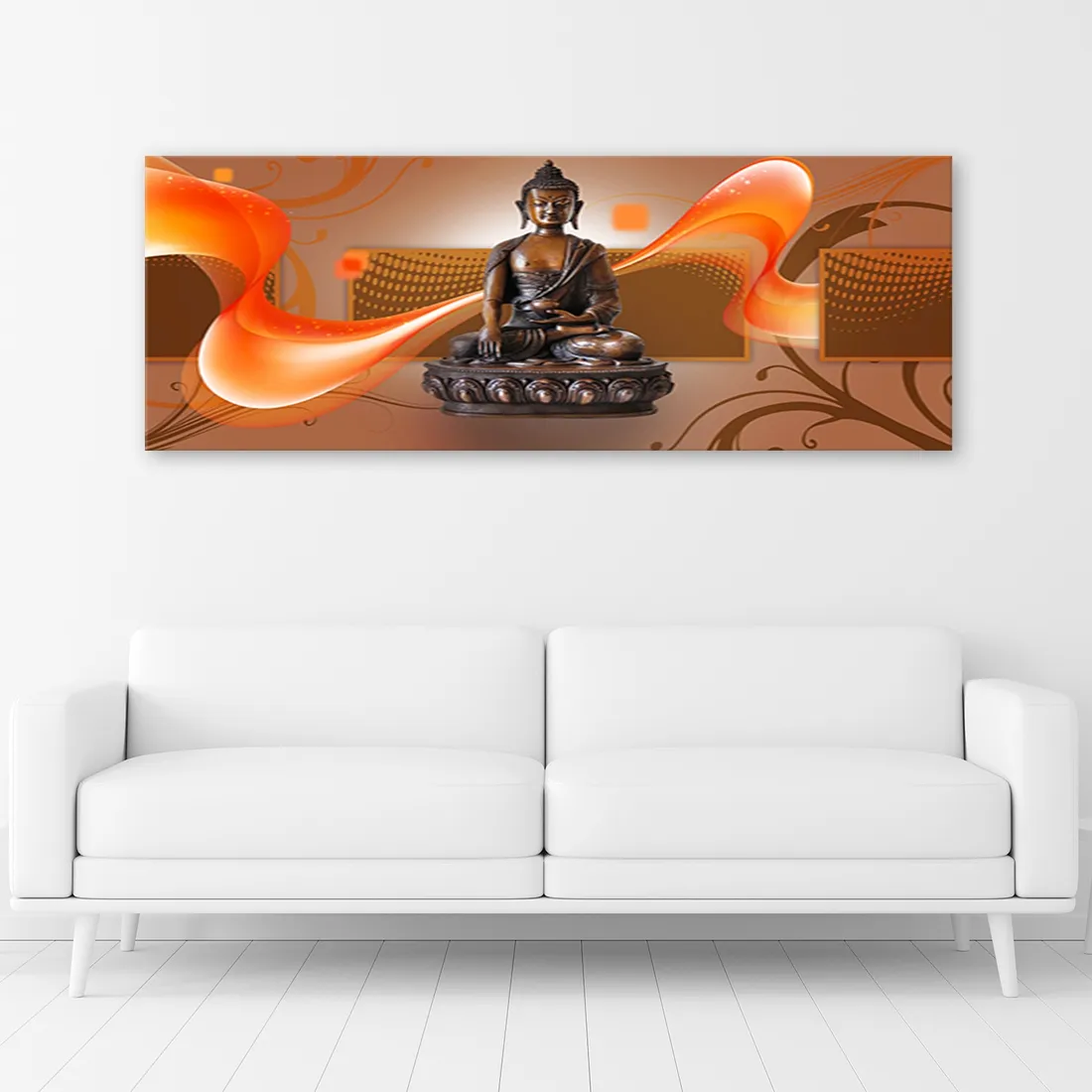 obraz-na-plotnie-buddha-abstrakcja-90x30