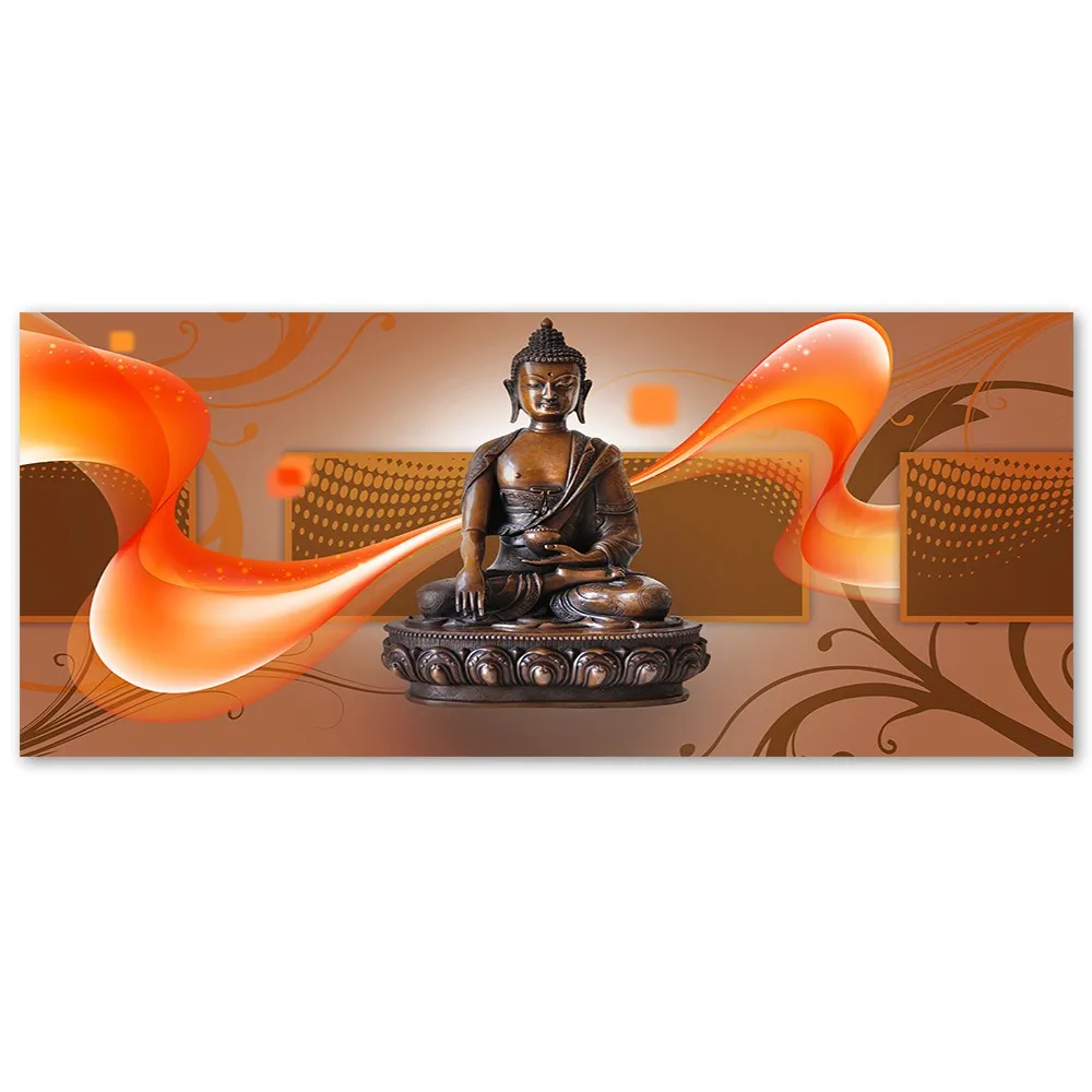 obraz-na-plotnie-buddha-abstrakcja-120x40