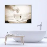 obraz-na-plotnie-bialy-buddha-spa-90x60-stan-nowy