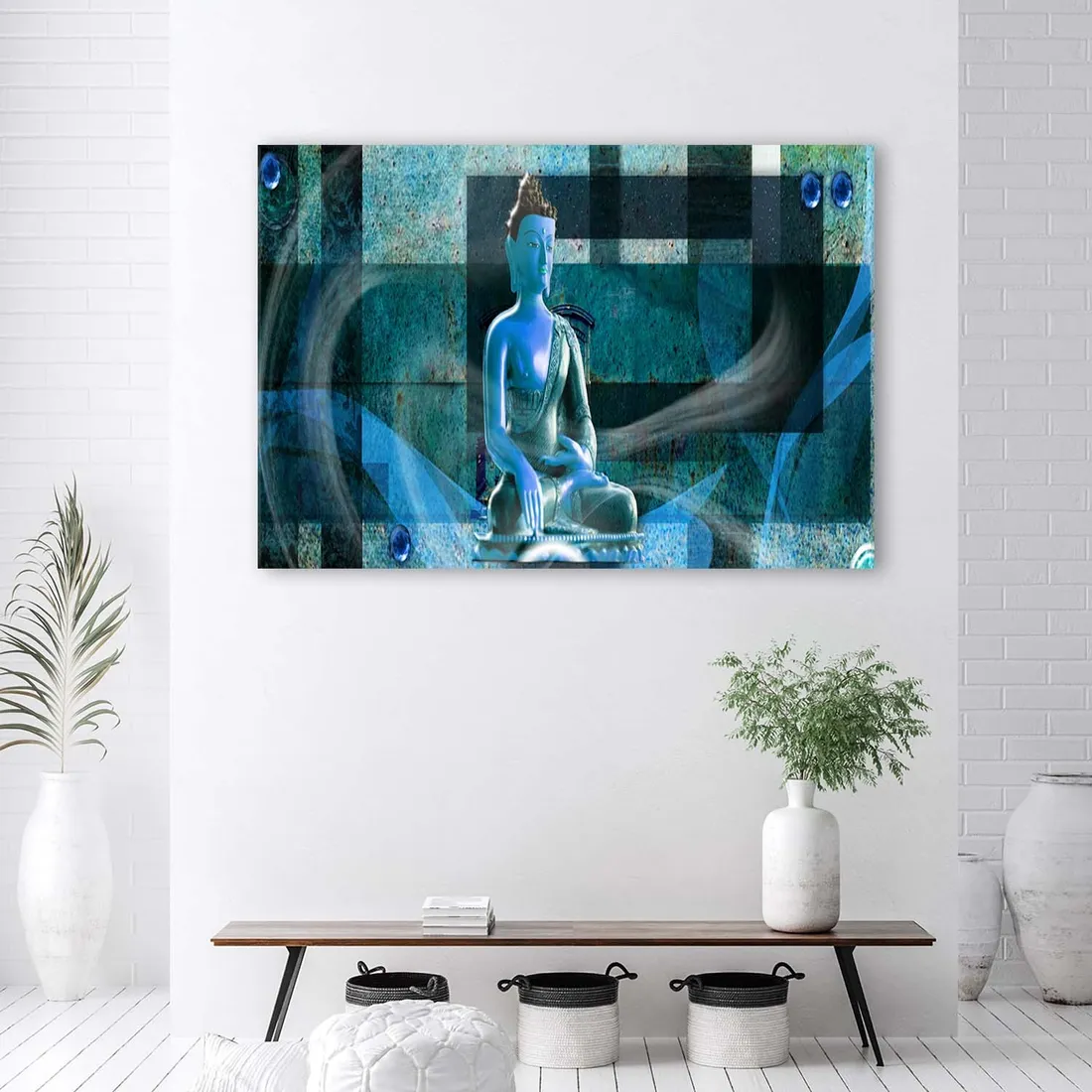 obraz-na-plotnie-buddha-niebieski-abstrakcja-90x60