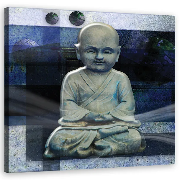 obraz-na-plotnie-budda-zen-niebieski-40x40