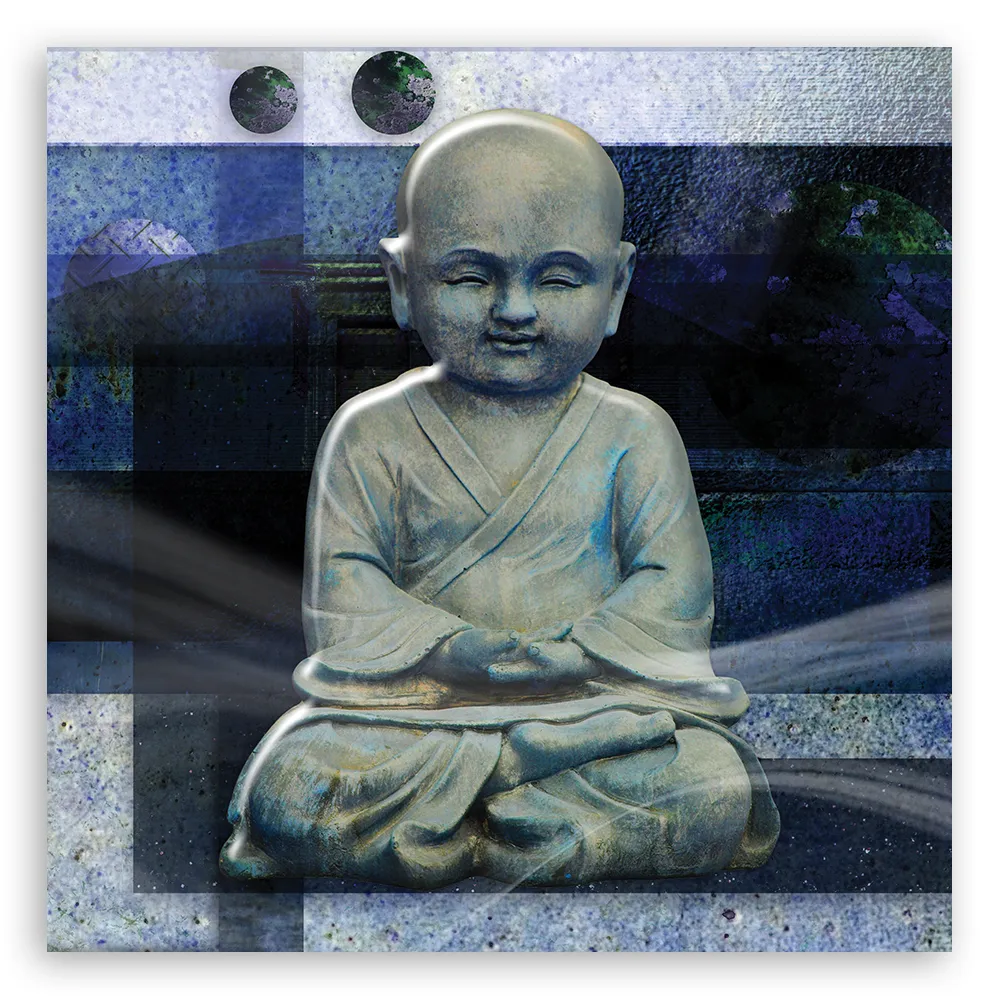obraz-na-plotnie-budda-zen-niebieski-40x40