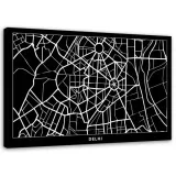 obraz-na-plotnie-delhi-plan-miasta-60x40