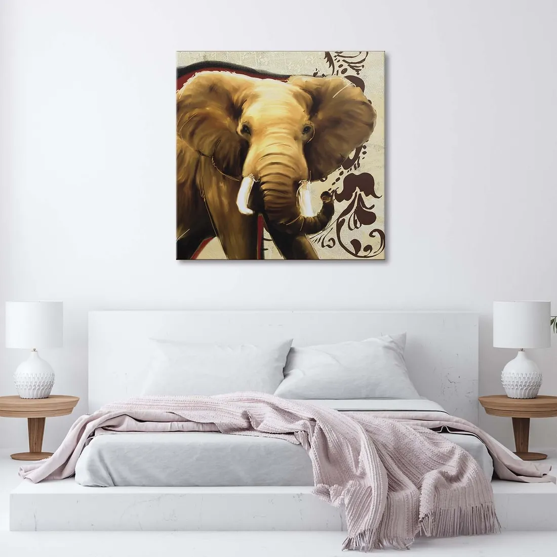 obraz-na-plotnie-slon-afryka-60x60