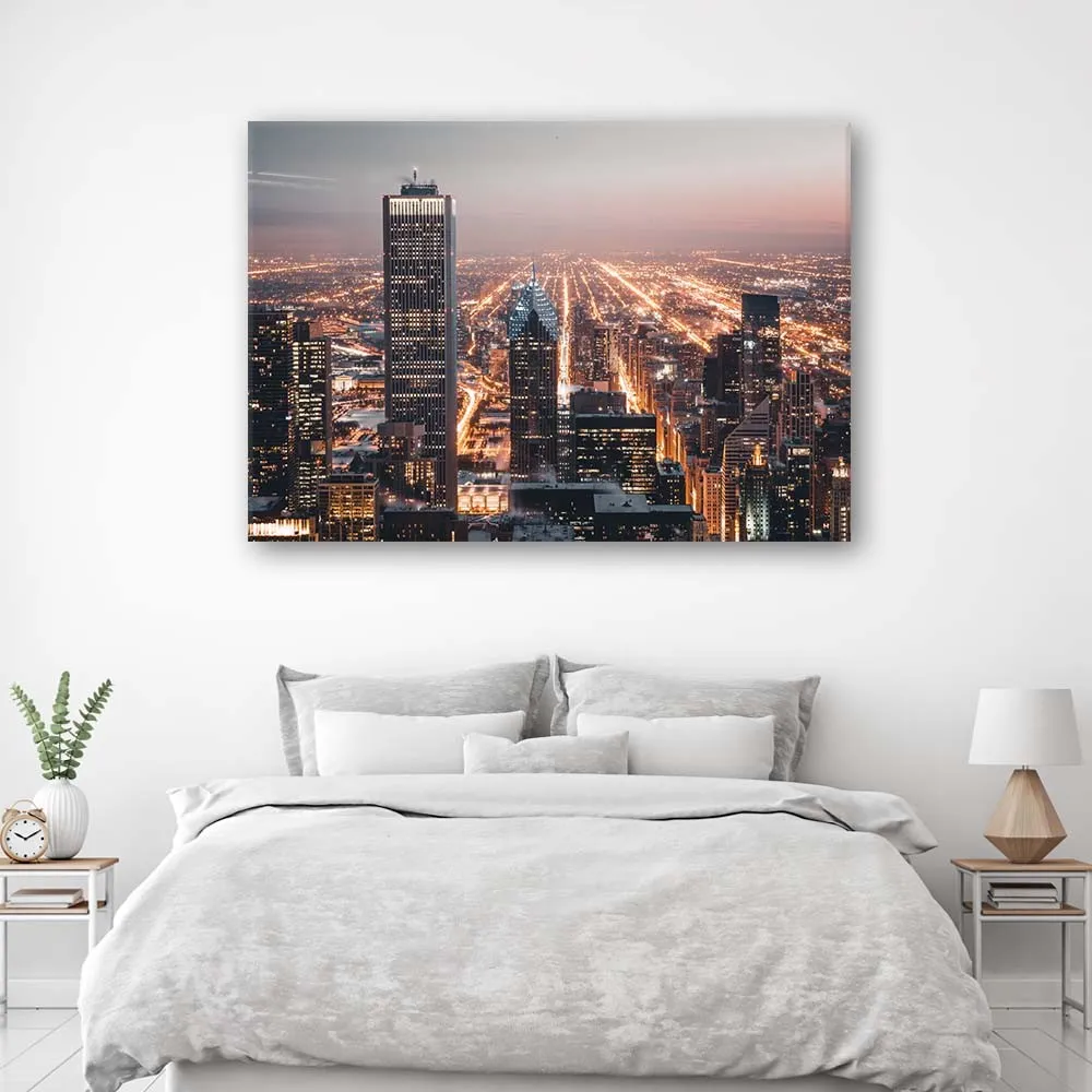 obraz-na-plotnie-architektura-drapacze-chmur-100x70
