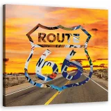 obraz-na-plotnie-droga-66-route-50x50