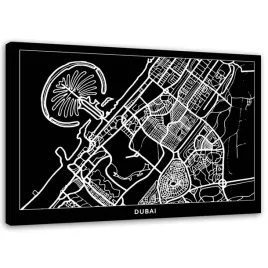 obraz-na-plotnie-dubaj-plan-miasta-100x70