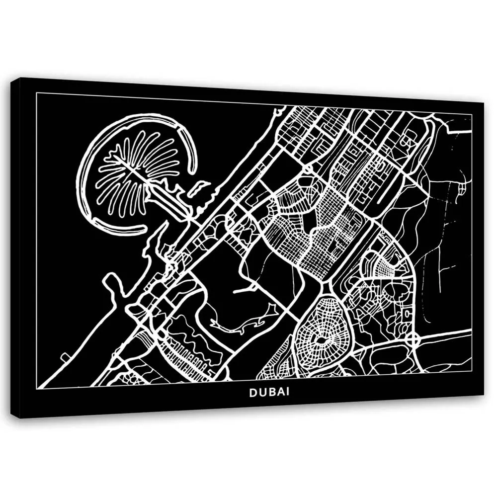 obraz-na-plotnie-dubaj-plan-miasta-100x70-stan-nowy