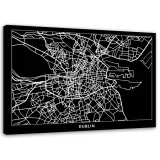 obraz-na-plotnie-dublin-plan-miasta-90x60