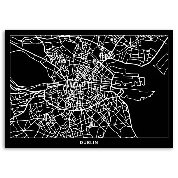 obraz-na-plotnie-dublin-plan-miasta-90x60-sposob-wykonania-druk-cyfrowy
