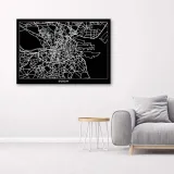 obraz-na-plotnie-dublin-plan-miasta-60x40-stan-nowy
