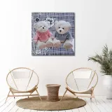 obraz-na-plotnie-biale-misie-50x50-stan-nowy