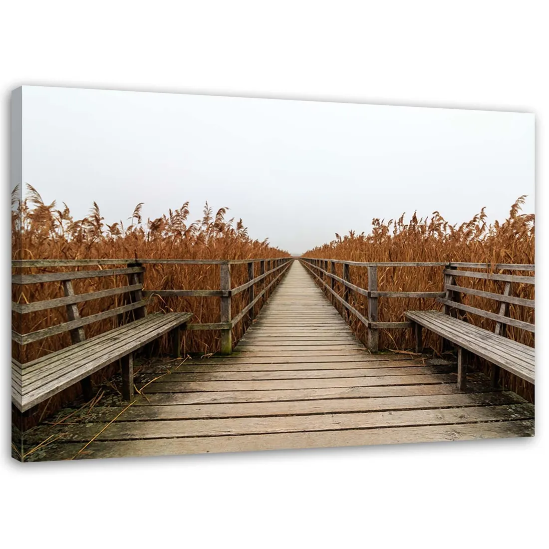 obraz-na-plotnie-pomost-morze-60x40-stan-nowy